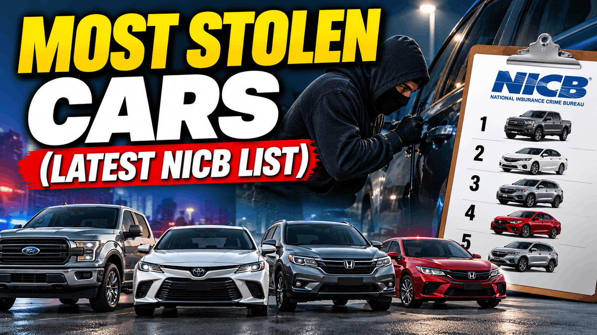 10 Most Stolen Cars in 2026 (Latest NICB List)