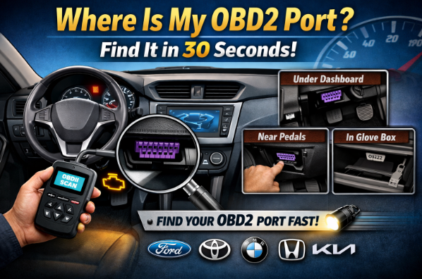 Where Is My OBD2 Port? Find It in 30 Seconds