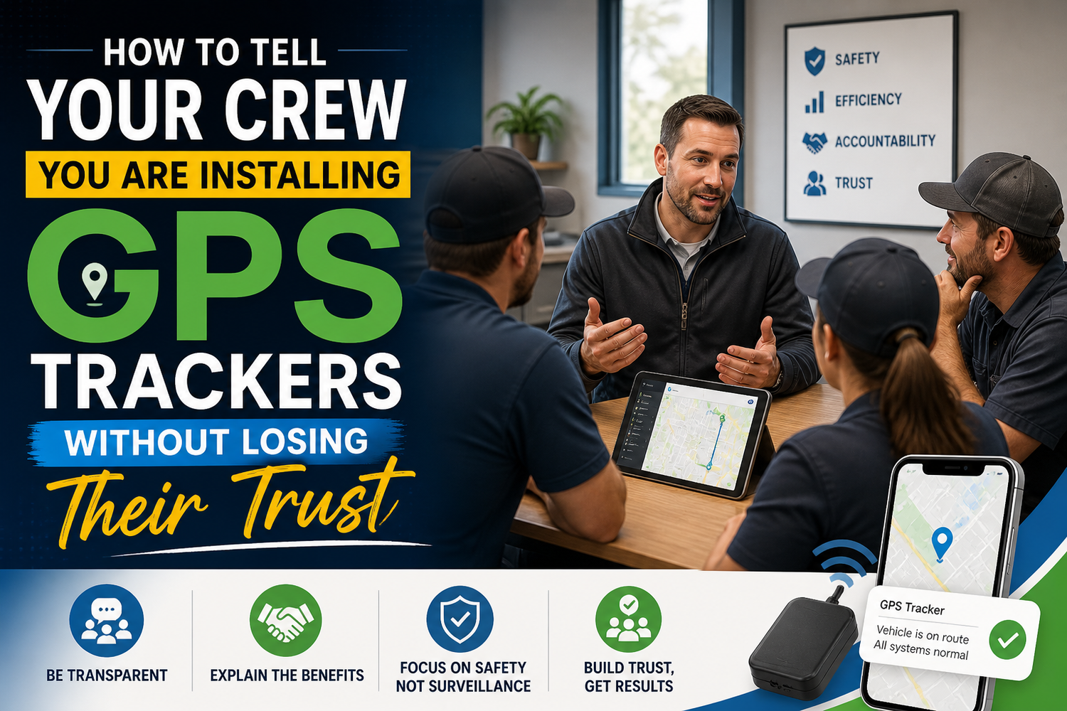How to Tell Your Crew You Are Installing GPS Trackers Without Losing Their Trust