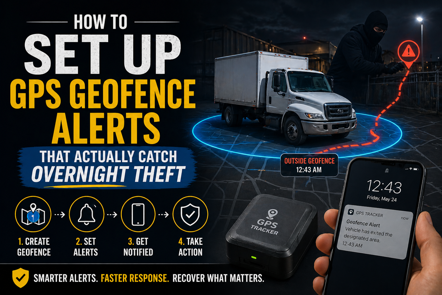 How to Set Up GPS Geofence Alerts That Actually Catch Overnight Theft Before It Is Too Late
