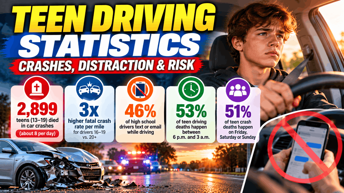 Teen Driving Statistic: Crashes, Distraction & Risk