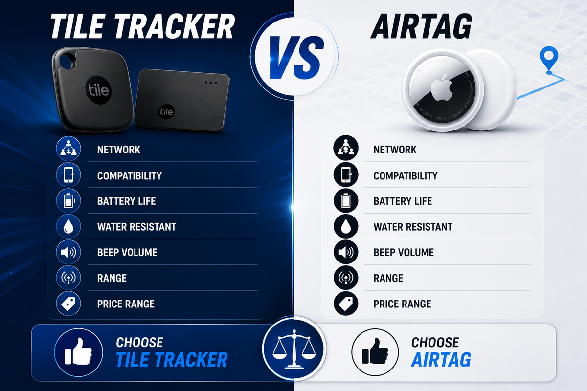 Tile Tracker vs AirTag