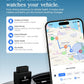 ShadowAuto GPS tracker close-up showing OBD-II connector
