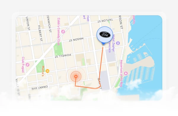 ShadowGPS app showing GPS tracking