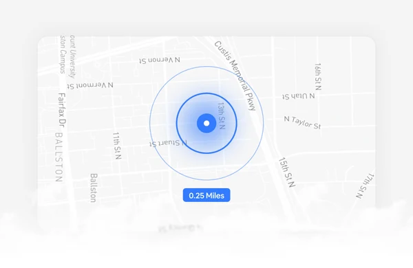 ShadowGPS app showing GPS tracking