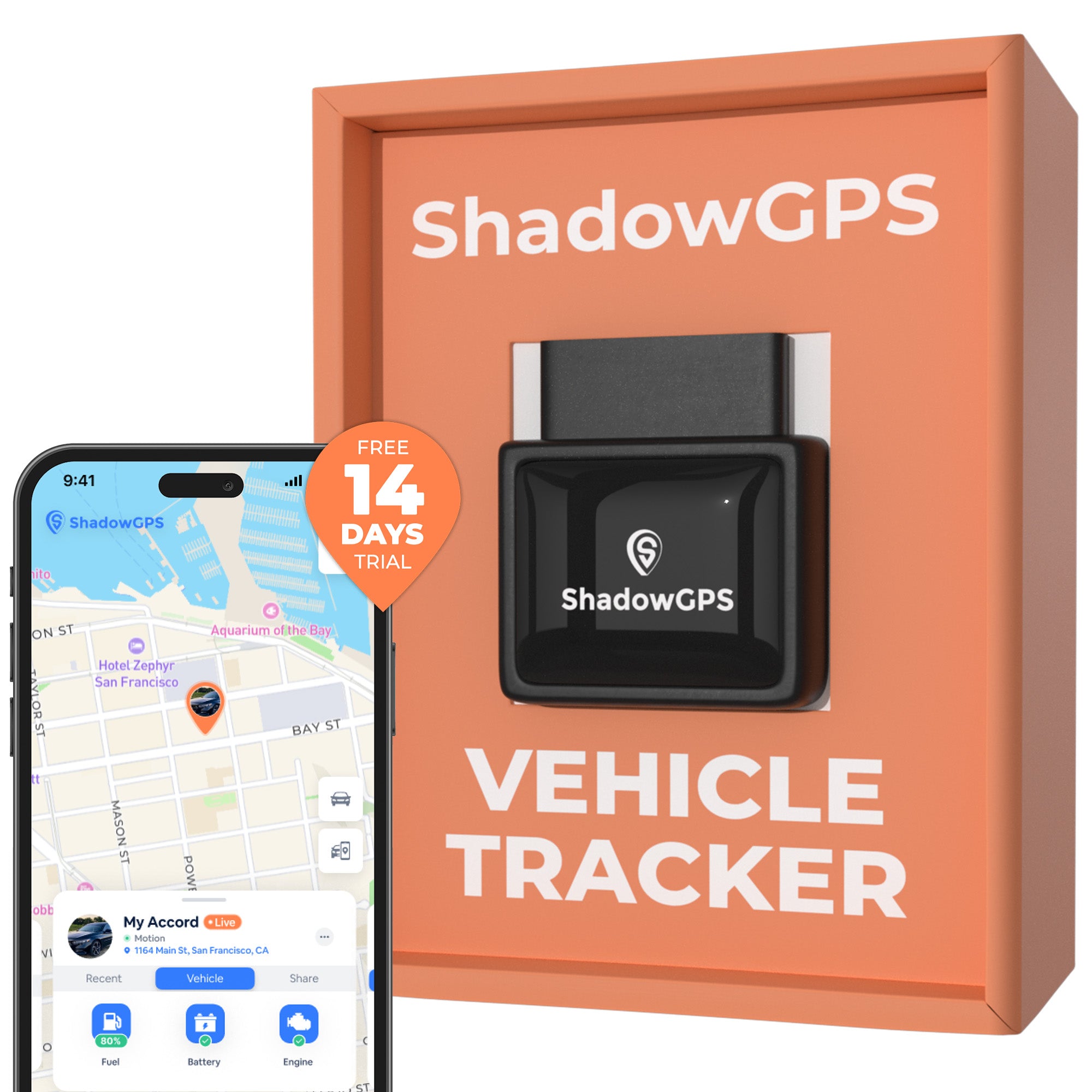 ShadowAuto OBD-II GPS Car Tracker